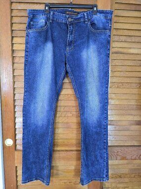 Brooklyn Laundry Jeans Mens 36x32 Blue Straight Leg Stretch Denim 5 Pocket